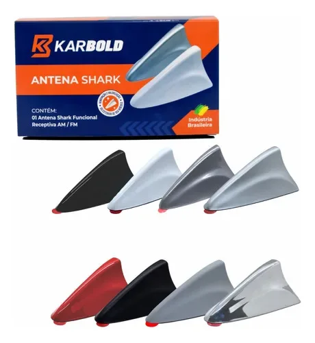 Antena Tubarão Shark Som Radio Automotivo Karbold Kicks - Autoaba