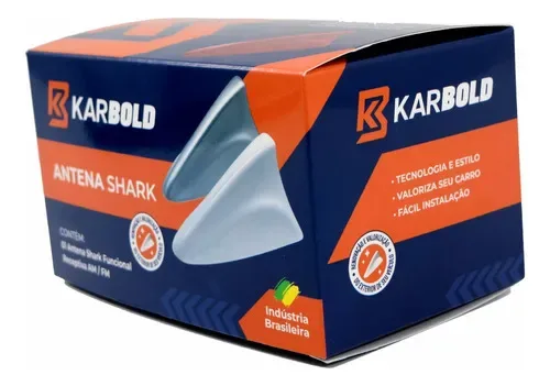 Antena Tubarão Shark Som Radio Automotivo Karbold Kicks - Autoaba