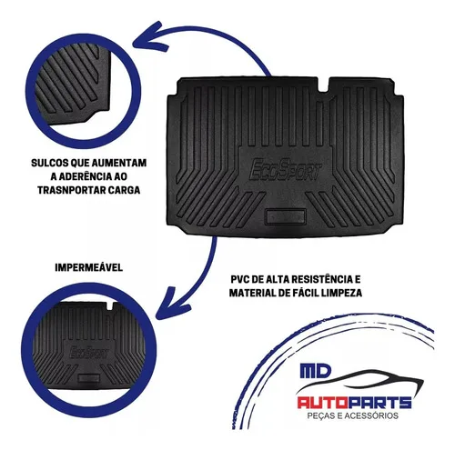 Imagem do produto Tapete Bandeja Protetor Porta Malas Para Ecosport 2013 2018