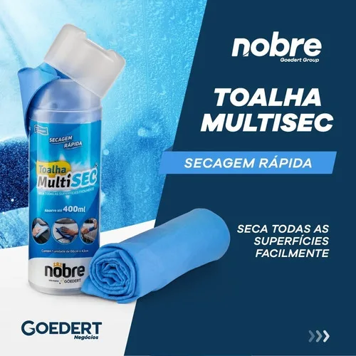 Imagem do produto Toalha Multisec Automotiva Seca Não Risca Efeito Pano Mágico Cor Azul
