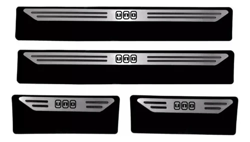 Soleiras Proteção De Porta Carros Premium Aço Inox