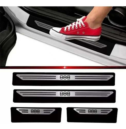 Imagem do produto Soleiras Proteção De Porta Carros Premium Aço Inox