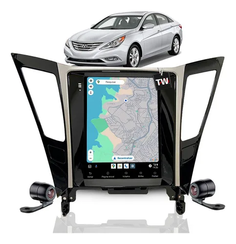 Central Multimídia Tesla Android Sonata Carplay Gps Sem Fio