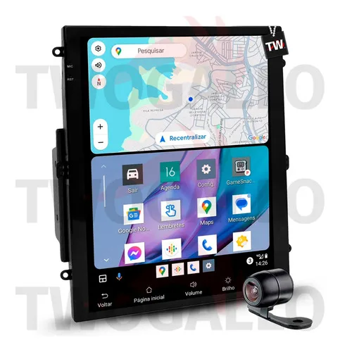 Imagem do produto Central Multimídia Tesla Android Sonata Carplay Gps Sem Fio
