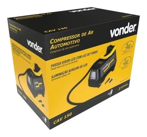 Imagem do produto Compressor De Ar Elétrico Portátil Vonder Cav 150 120w 127/220v