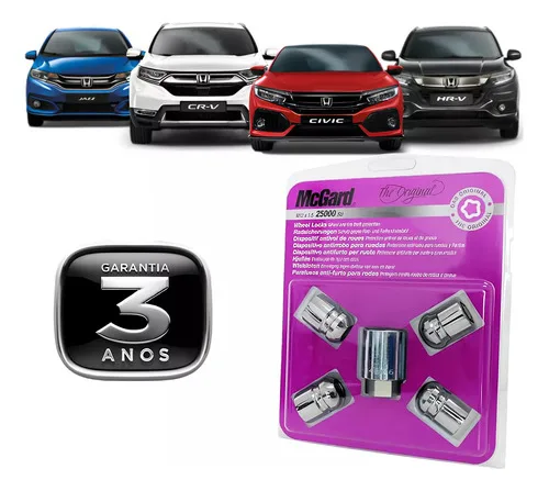 Parafuso Antifurto Trava Porca Roda Original Honda Civic Hrv