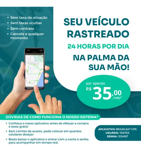 Imagem do produto Rastreador Veicular Gps Com Chip E Aplicativo Em Tempo Real!