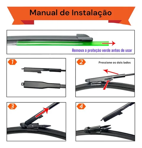 Imagem do produto Kit Palheta Limpador Parabrisa Silicone Argo 2017 À 2024