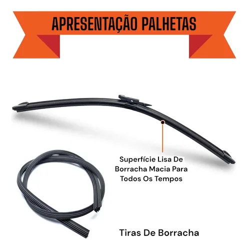Imagem do produto Kit Palheta Limpador Parabrisa Silicone Argo 2017 À 2024