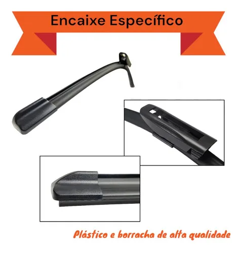 Imagem do produto Kit Palheta Limpador Parabrisa Silicone Argo 2017 À 2024