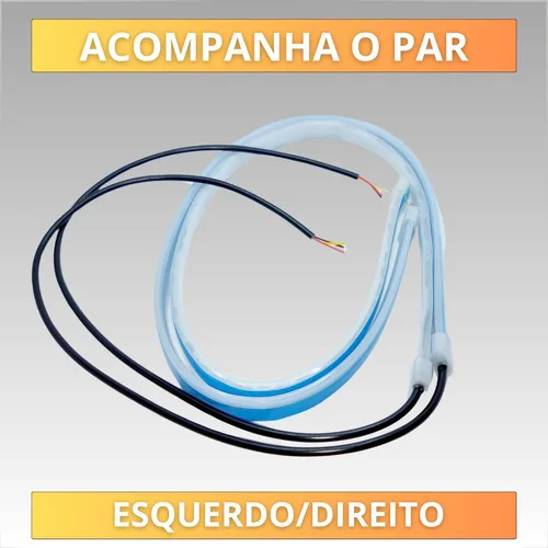 Imagem do produto Fita Led Automotiva 60cm 12v Farol Drl + Seta Sequencial