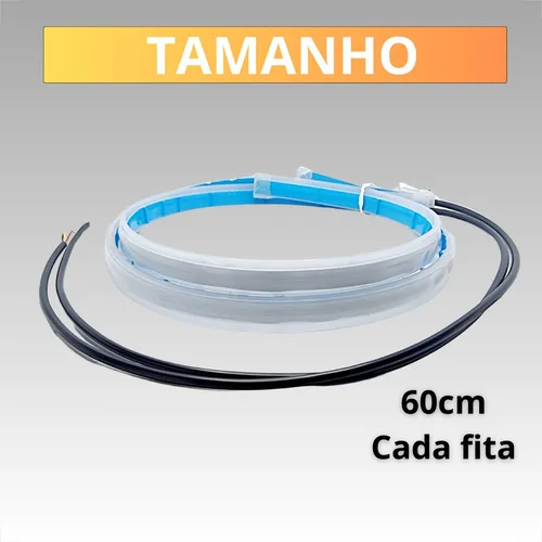 Imagem do produto Fita Led Automotiva 60cm 12v Farol Drl + Seta Sequencial