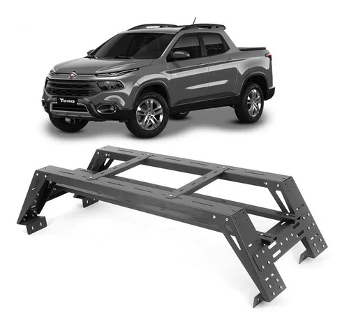 Suporte De Barraca Bagageiro Caçamba Fiat Toro Ligth