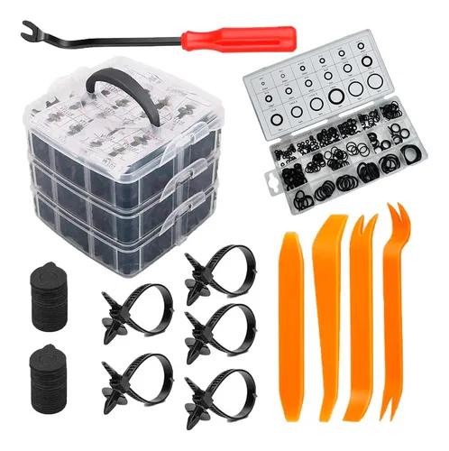Kit Anel Vedação Oring / Grampos Presilha Automotivo 845 Pçs
