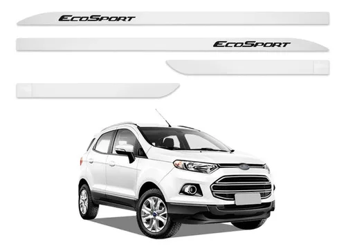 Friso Lateral Porta Ford Ecosport Branco Ártico 2016 A 2020