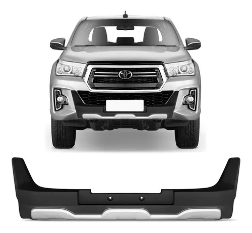 Overbumper Front Bumper Hilux 2019 2020 Preto Prata Dfender
