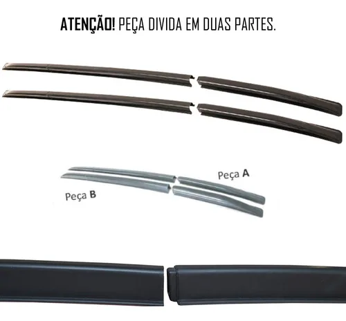 Imagem do produto Longarina Teto Kicks Modelo Original Tg Poli Preto Ou Prata