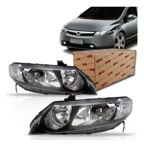 Imagem do produto Par Farol New Civic Lxl 2006 2007 2008 2009 2010 2011 Depo