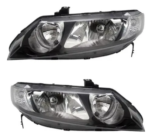 Imagem do produto Par Farol New Civic Lxl 2006 2007 2008 2009 2010 2011 Depo