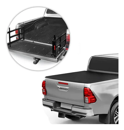 Imagem do produto Extensor Caçamba Hilux 2020 2021 Dobravel Edd Preto
