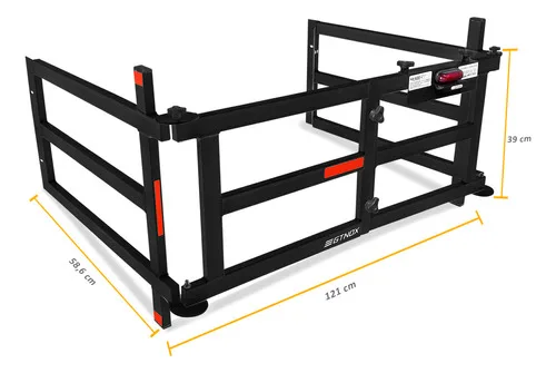 Imagem do produto Extensor Caçamba Hilux 2020 2021 Dobravel Edd Preto