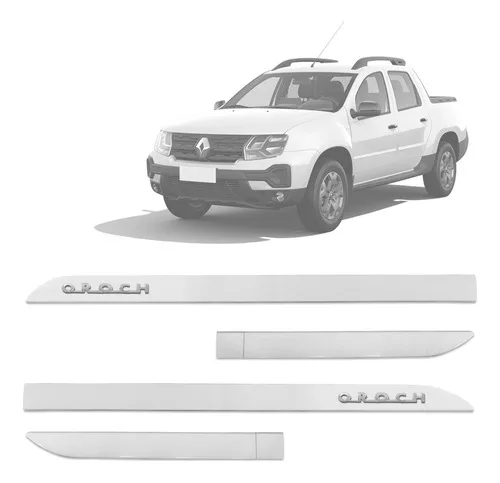 Friso Lateral Oroch 2020 2021 Branco Glacier Alto Relevo