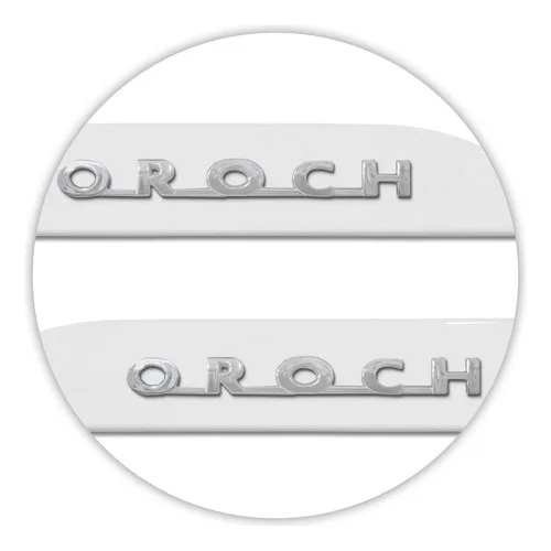 Imagem do produto Friso Lateral Oroch 2020 2021 Branco Glacier Alto Relevo