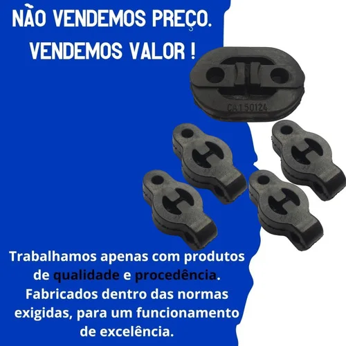 Imagem do produto Kit 5 Coxim Borracha Escapamento Mitsubishi Pajero Tr4 99-15