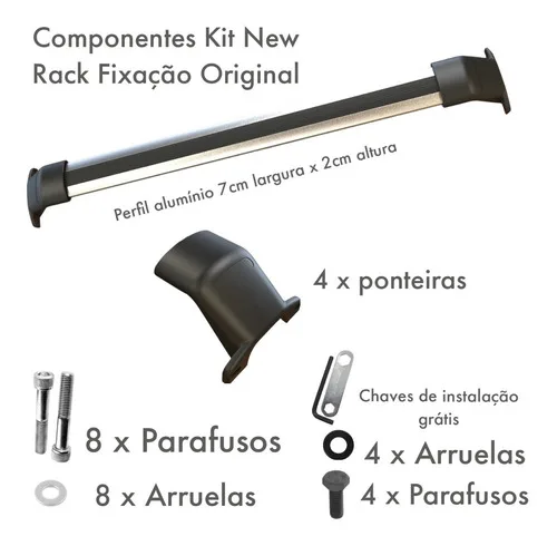 Imagem do produto Bagageiro Teto Travessa Do Jeep Compass 2022 23 Fix Original