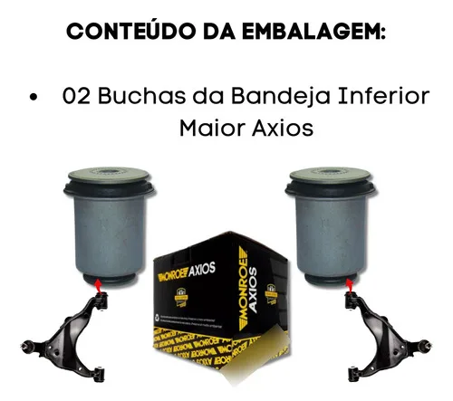Imagem do produto Kit Buchas Balança Inferior Land Cruiser Prado 02/ Axios