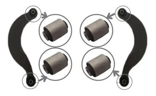 Imagem do produto Jogo Kit 16 Buchas Suspensão Traseira Outlander 2006 A 2016