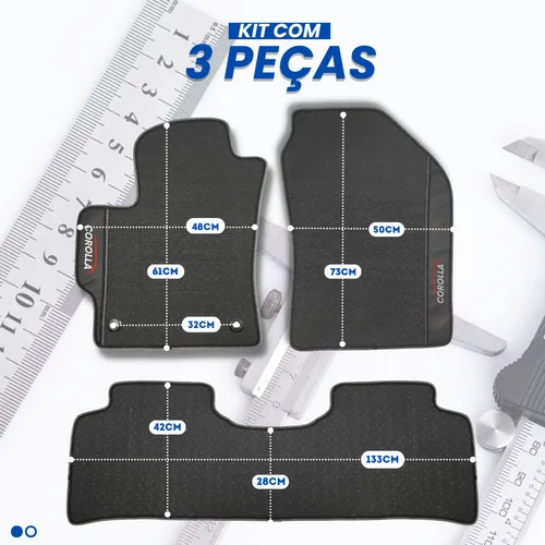 Imagem do produto Tapetes Para Carros Jogo Emborrachado A Pronta Entrega!