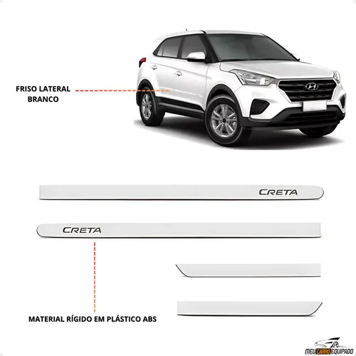 Imagem do produto Friso Branco Lateral Borrachão Creta 2016 A 2018