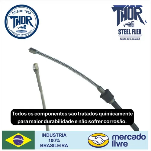 Imagem do produto Par De Cabo Freio Mão Fox Space Fox Polo 2004 A 2022 1582mm