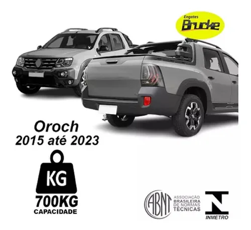 Imagem do produto Engate Oroch 2015 16 17 18 19 20 21 22 23 2024 - 700 Kg
