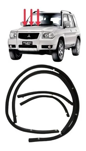 Kit. Borracha Capô Mitsubishi Pajero Tr4 Com 4 Pçs