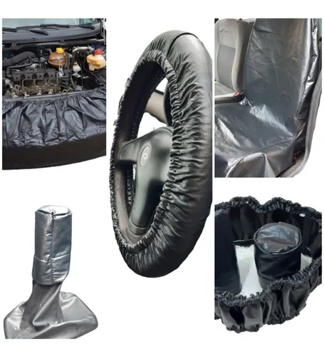 Kit Capa Protetora Manutenção Carro Mecanico Corino 5 Peças