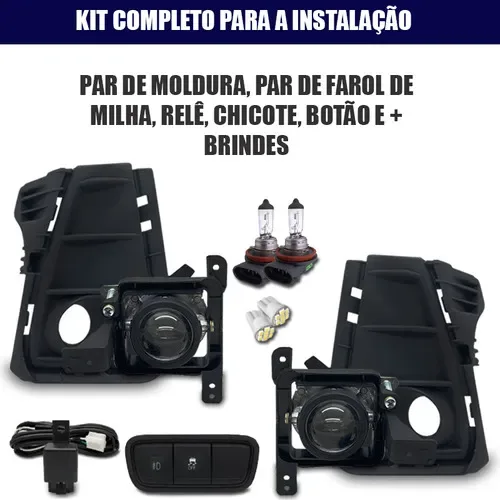 Kit Farol Milha Neblina Hb20 2023 2024 Botão Mod Original - Autoaba