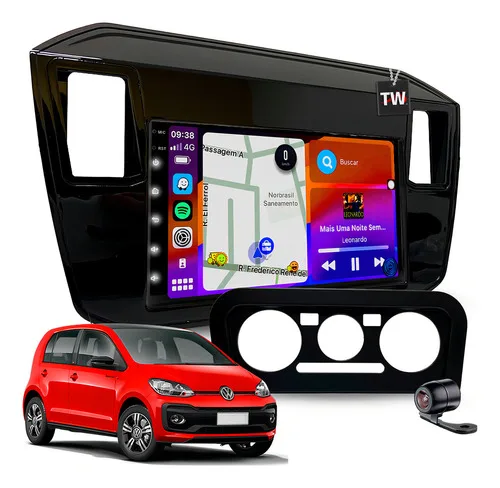 Central Multimídia Up 2017 À 2021 Gps Carplay Android 7poleg Cor Volkswagen Up 2018
