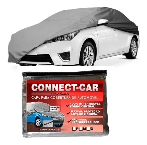 Capa Pra Cobrir Carro Impermeável Forro Proteção Sol E Chuva