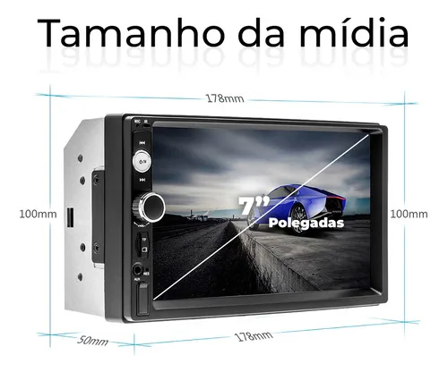 Imagem do produto Central Multimídia First Option 7810h Com Espelhamento E Bluetooth Cor Preto