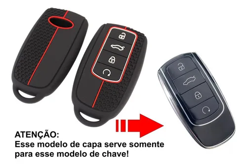Imagem do produto Capa Silicone Chave Presença Chery Tiggo 8 Pro Híbrido 2023