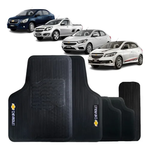 Jogo Tapete Linha Chevrolet 5 Pçs Escolha Modelo Veículo
