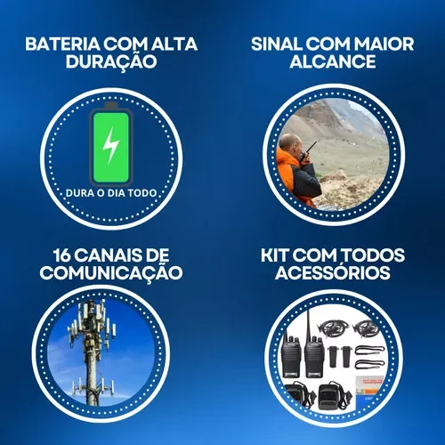 Imagem do produto Kit Par 2 Radio Baofeng 777s Walk Talk Comunicador 16 Canais