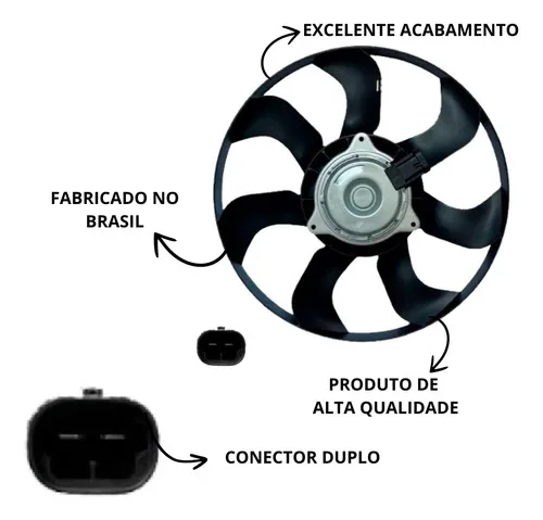 Imagem do produto Ventoinha Do Radiador Duster Logan Oroch Sandero Flex