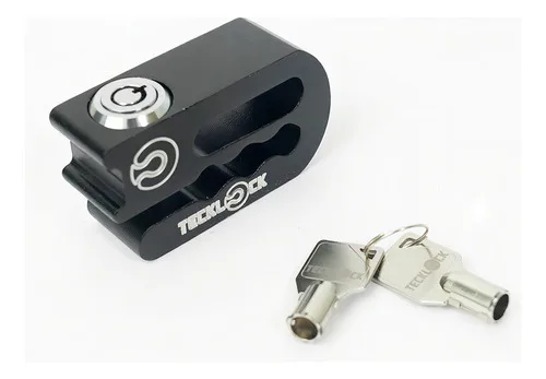 Trava Antifurto Disco Freio Universal Moto Tecklock Preta