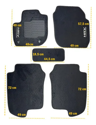 Imagem do produto Jogo Tapetes Internos Automotivo Carpete Premium Bordado