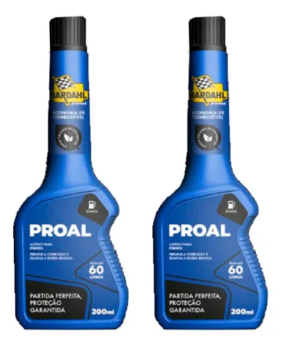 Kit 2 Aditivos Para Etanol Alcool Bardahl Proal 200ml 178