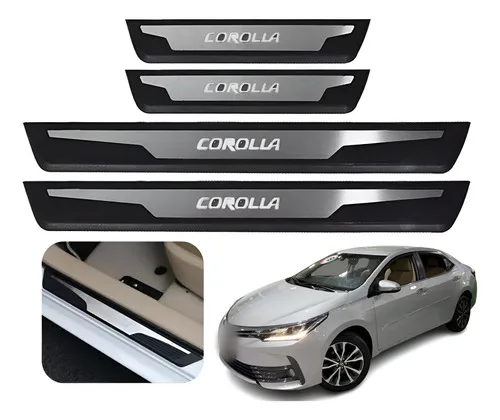 Soleira Corolla Gli Xei Xrs Altis 2015 2018 2019 Led Azul