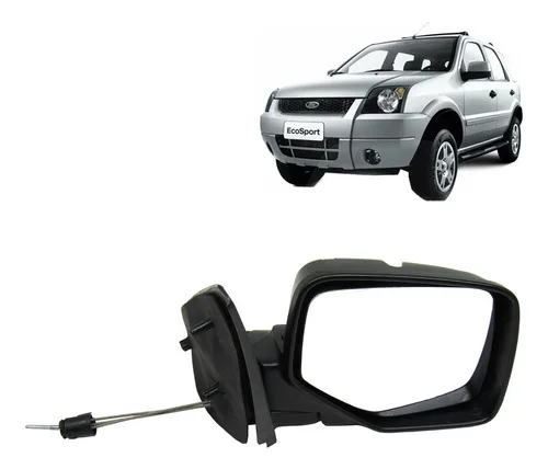 Espelho Retrovisor Externo Manual Dire Ecosport 2003 A 2012